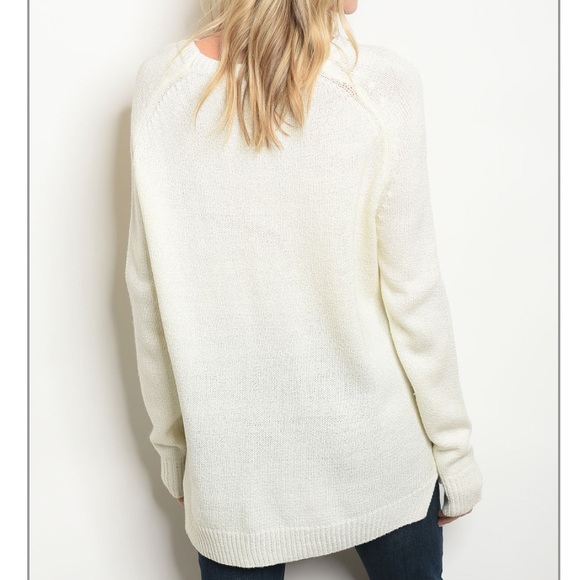Ivory Knit Sweater - Picture 2 of 2